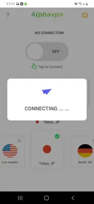 Alpha Vpn android App screenshot 1