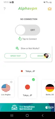 Alpha Vpn android App screenshot 2